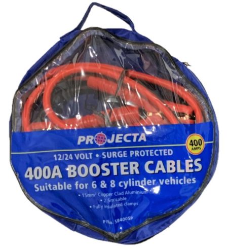 Projecta 400amp x 2.5M Car Booster Cables (Jumper Leads)